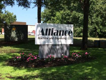 Alliance Machine and Engraving Street Sign